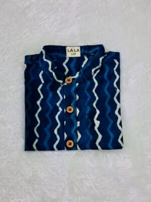 Blue Zig Zag Print – CS02 H