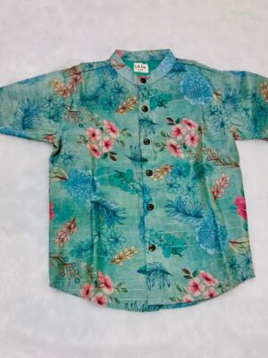 Green Floral Print