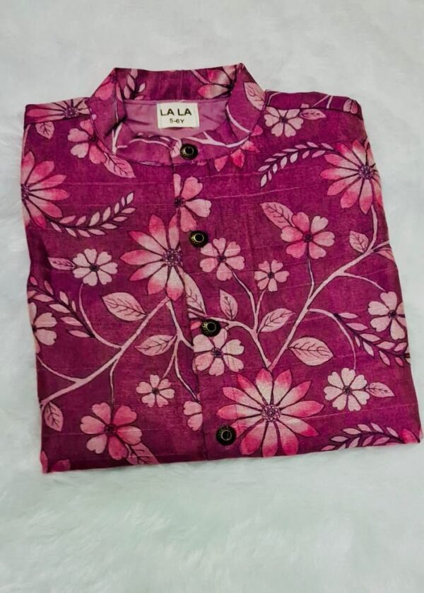Purple Floral Ethnic Shirt