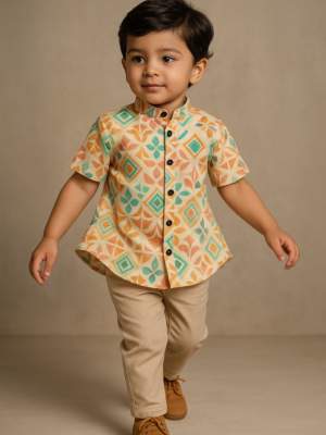 Sandal Pattern Ethnic Shirt