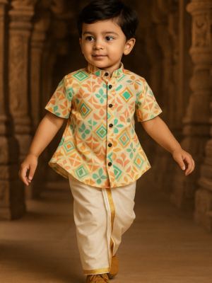 Sandal Pattern Ethnic Shirt