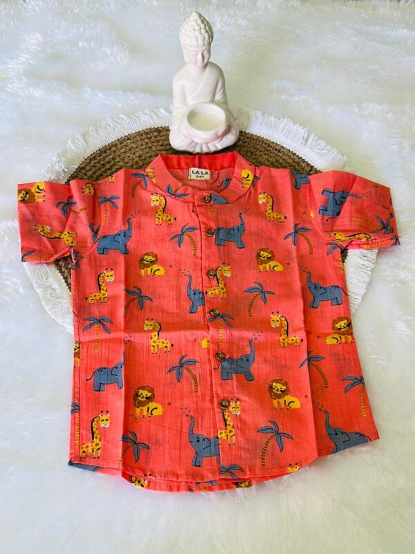 Peach Animal Print Co-Ord Set Dress