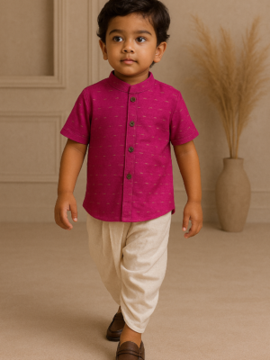 Pink Ethnic Fashion Shirt