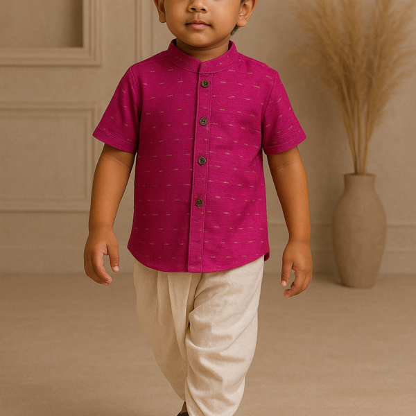 Pink Ethnic Fashion Shirt