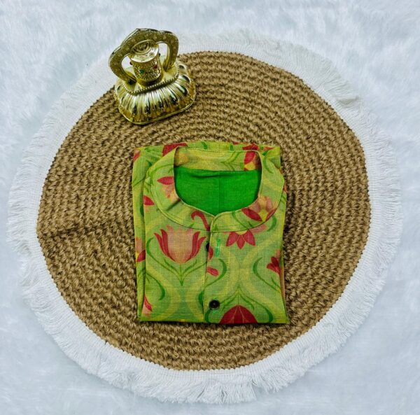 Green Ethnic Fashion Shirt
