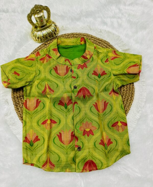 Green Ethnic Fashion Shirt