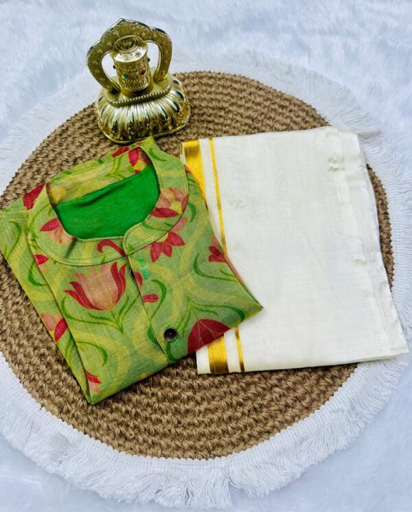 Green Ethnic Fashion Shirt
