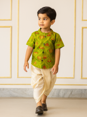 Green Ethnic Fashion Shirt