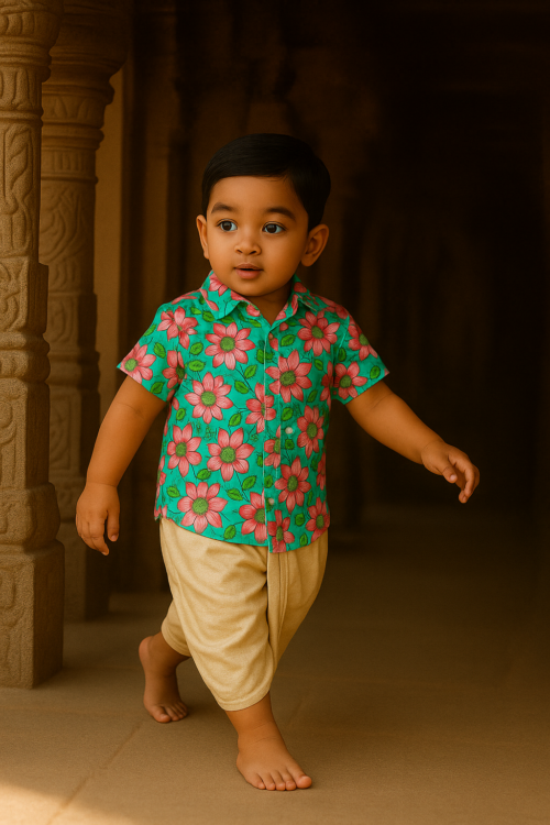 Lotus Bloom Ethnic Shirt