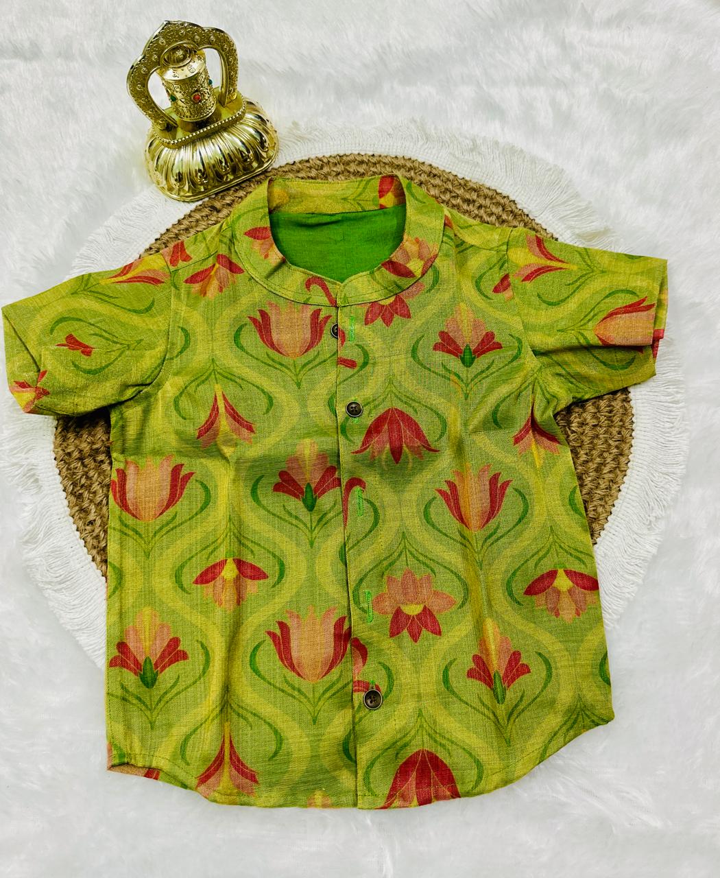 Little Leaf Ethnic Shirt - Image 3